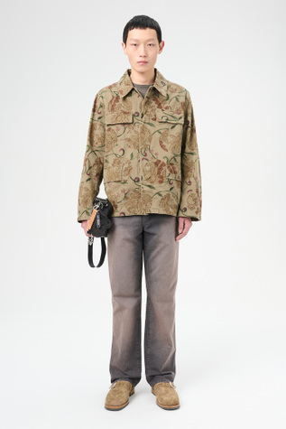 Uniform Jacket Spotting Rose Seventies Sateen