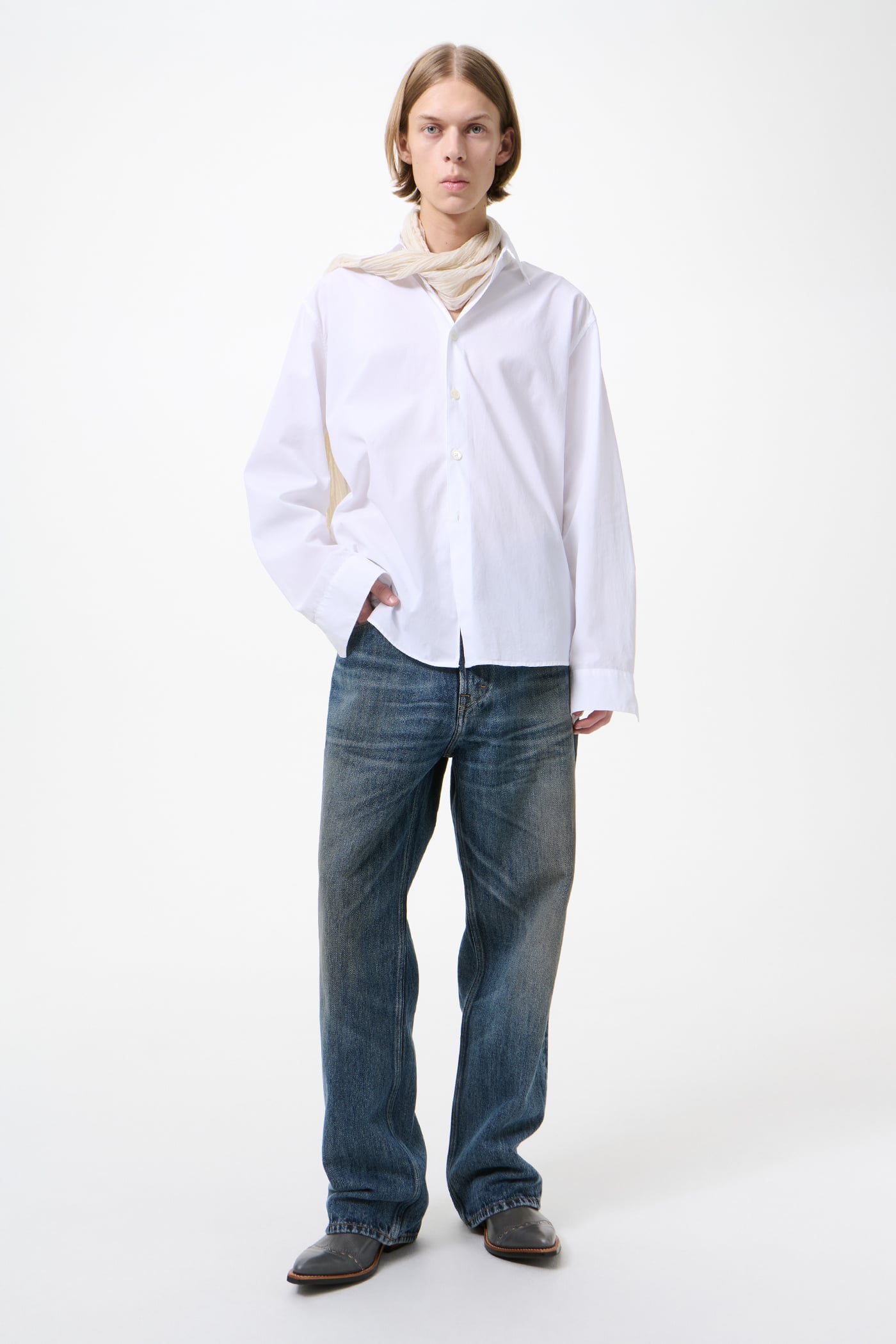 Our Legacy - Beyond Shirt White Liquid Poplin