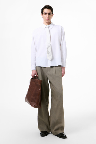 Beyond Shirt White Liquid Poplin