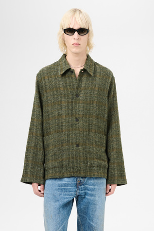ジャケット・アウター OUR REGACY HAVEN JACKET Our Legacy - Haven Jacket Seaweed Sparse Check