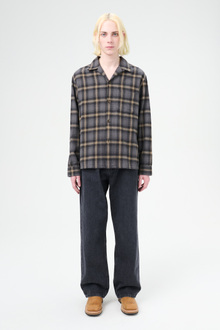 Our Legacy - Heusen Shirt Oyster Check Hairy Flannel