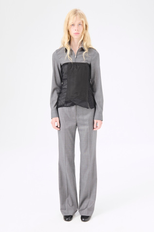 Object Corset Black Refined Oxford