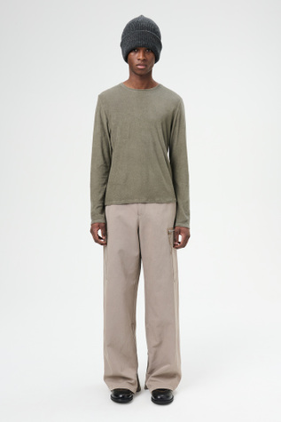 Regular Longsleeve Corroded Olive Everyday Frotte