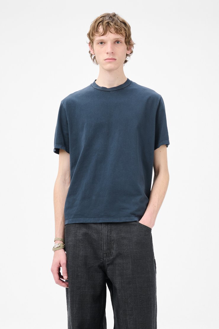【関税&送料込】Our Legacy Solar Power Navy T-Shirt Our Legacy - Box T-Shirt Worn Blue Legacy Jersey