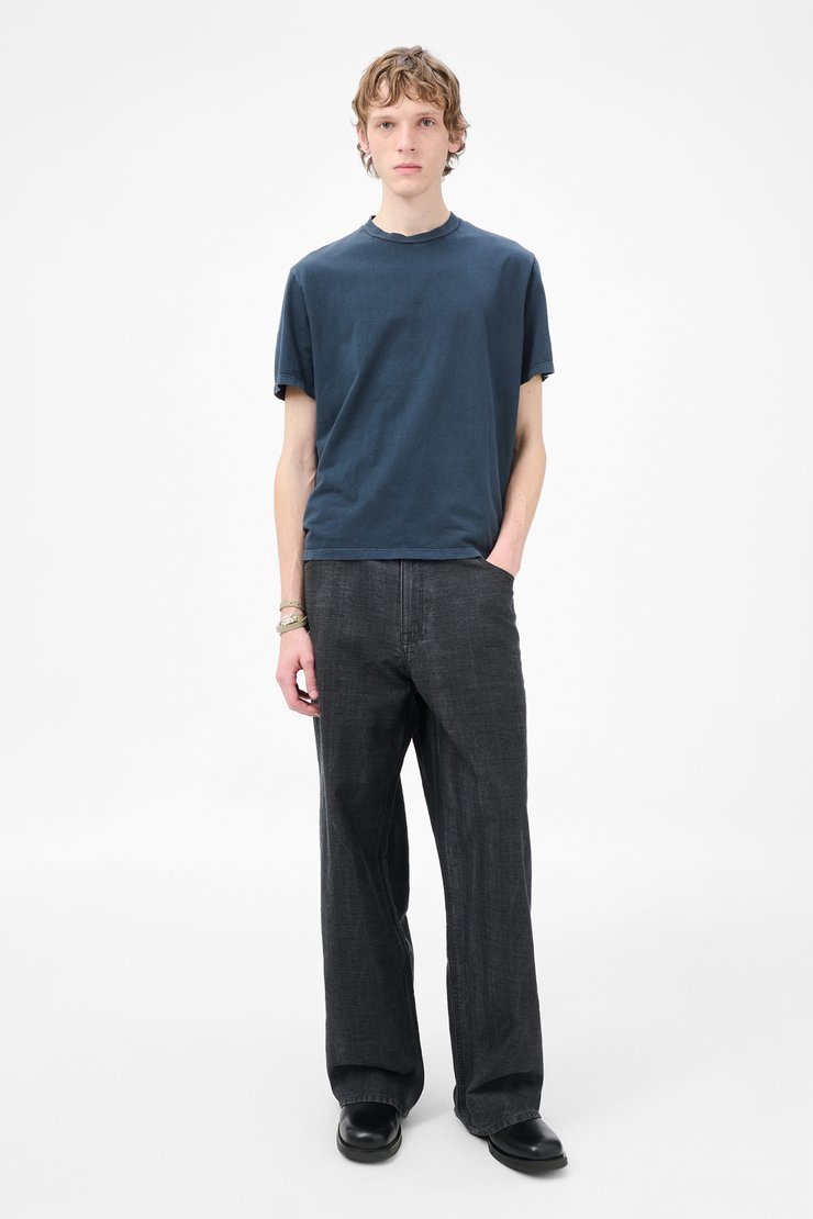 Our Legacy - Box T-Shirt Worn Blue Legacy Jersey