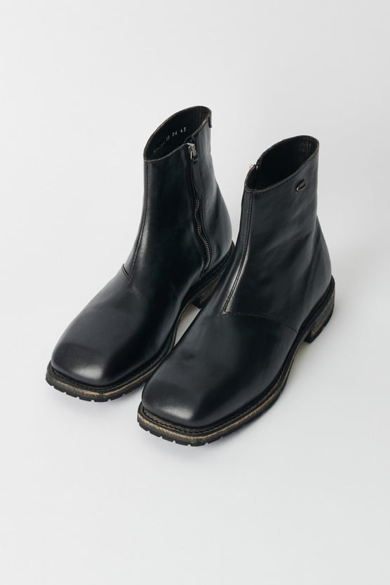 靴 OURLEGACY ENGINE BOOT 41 Our Legacy - Engine Boot Deep Black Leather