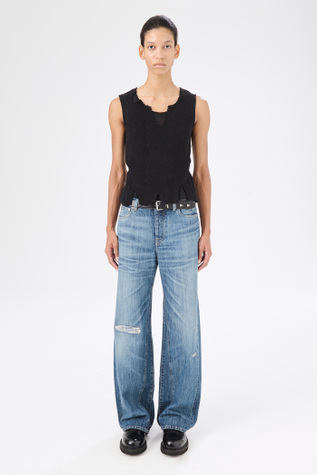 Treble Cut Vintage Rubber Repair Denim