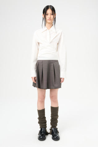 Nannas Shirt White Organic Poplin