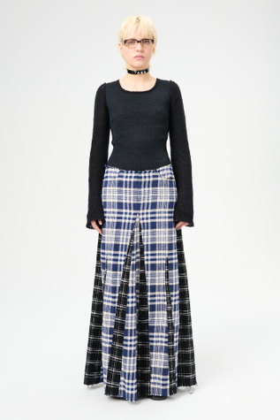 Rebel Skirt Black And Blue Coastal Flannel