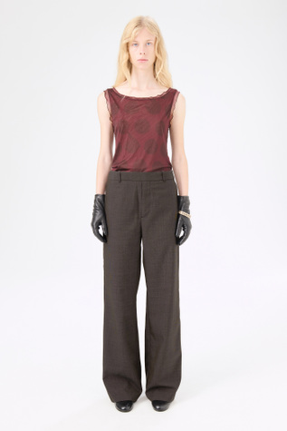 Unveil Trouser Grey Atom Check Wool