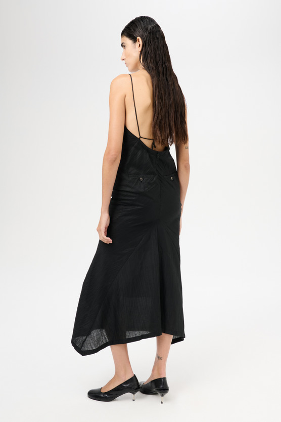 【関税込み】OUR LEGACY ブラック Naiad マキシワンピース Our Legacy - Naiad Dress Bohemian Black Forever Crinkle