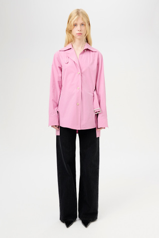 Trench Shirt Duchess Pink Organic Poplin