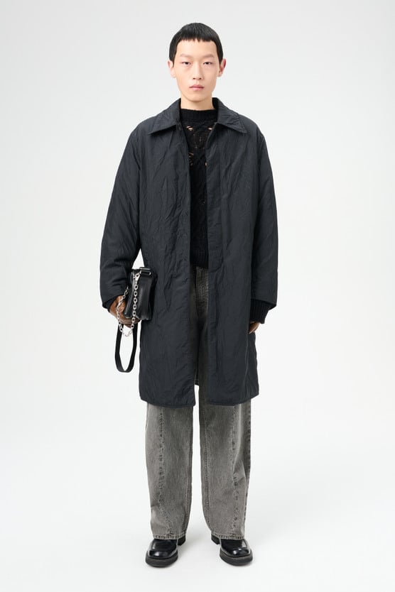 【定価15.4万】OUR LEGACY MANTA COAT 40 ブラック Our Legacy - Manta Coat Black Slyly Herringbone