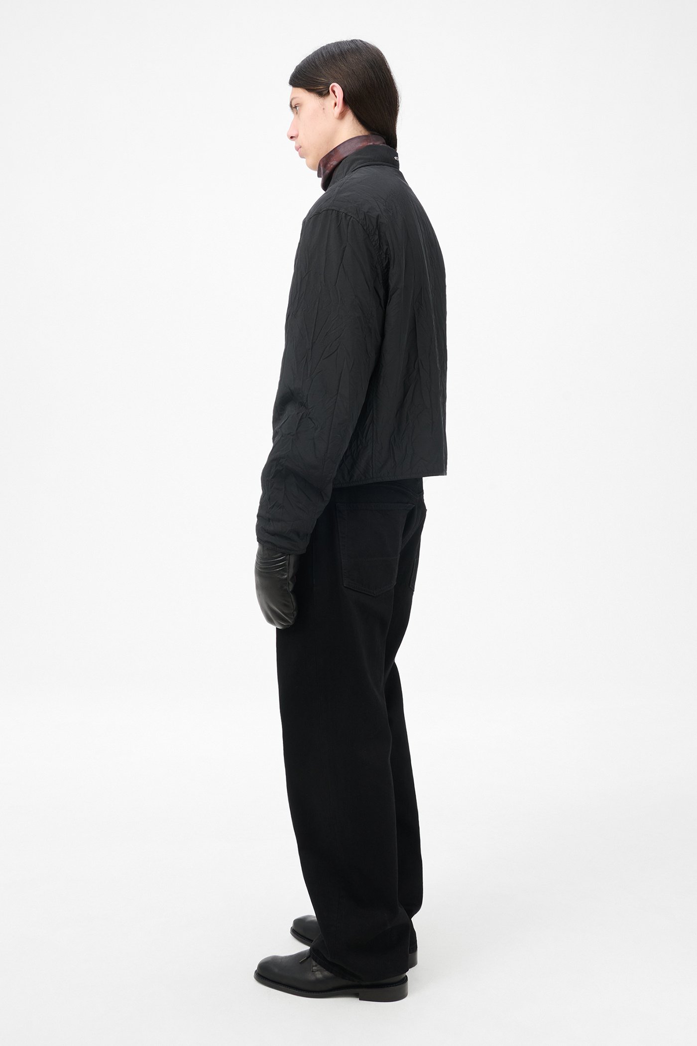 Our Legacy - Slight Jacket Shining Black Crinkle Solaro