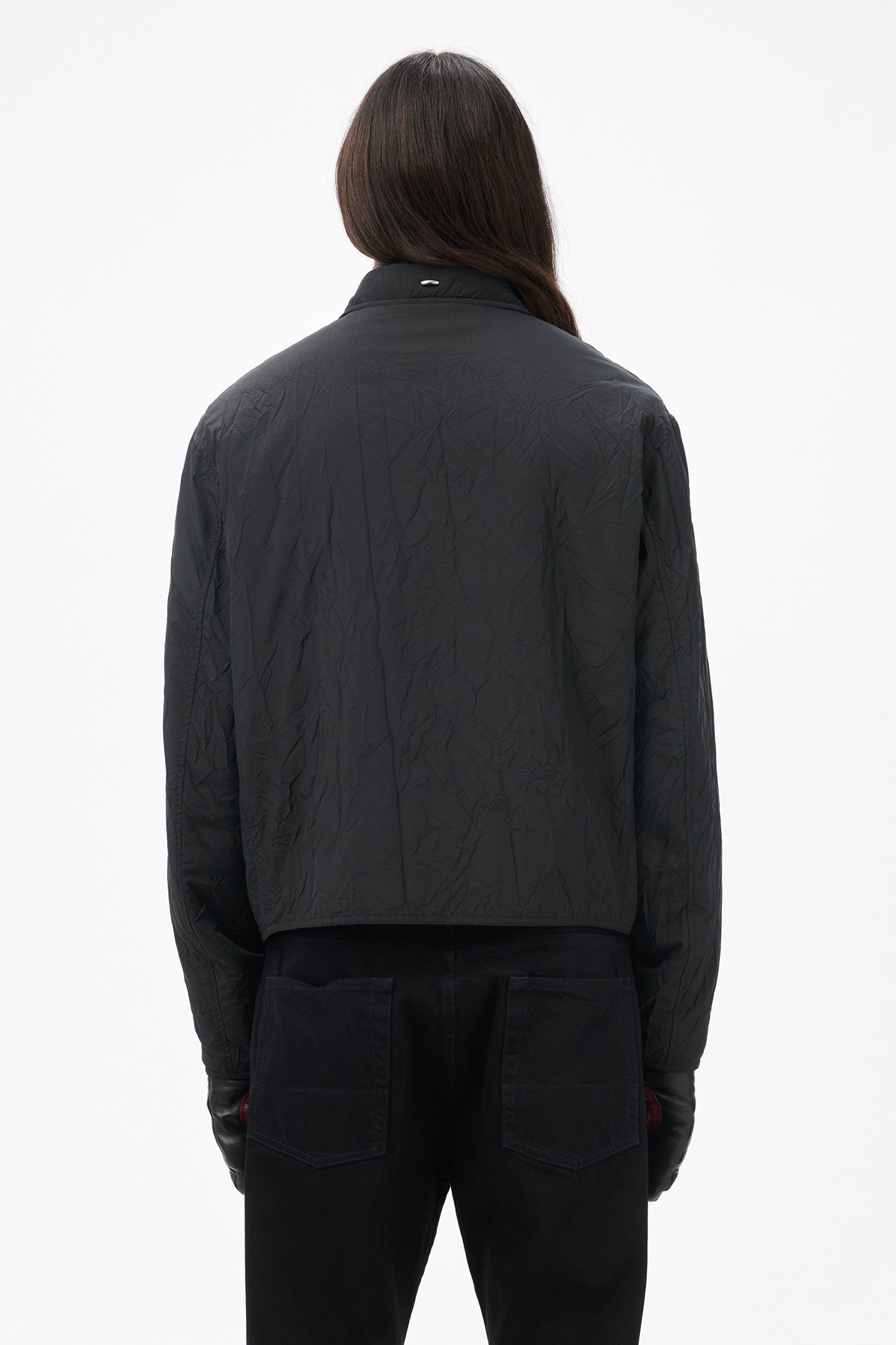 Our Legacy - Slight Jacket Shining Black Crinkle Solaro