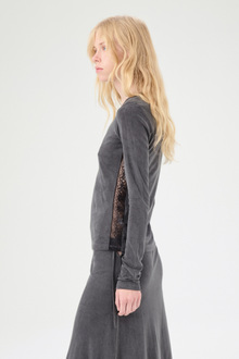 OUR LEGACY レギュラーロングスリーブ ダークライトプリント シースルー Our Legacy - Regular Longsleeve Dark Lights Print