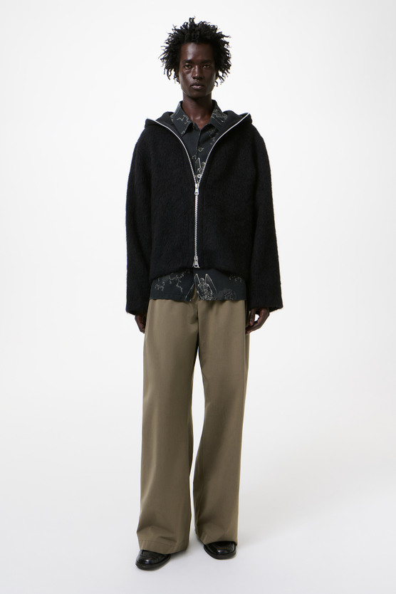 ジャケット・アウター OUR LEGACY 23AW FULL ZIP HOOD 46 Our Legacy - Full Zip Hood Black Hairy Wool