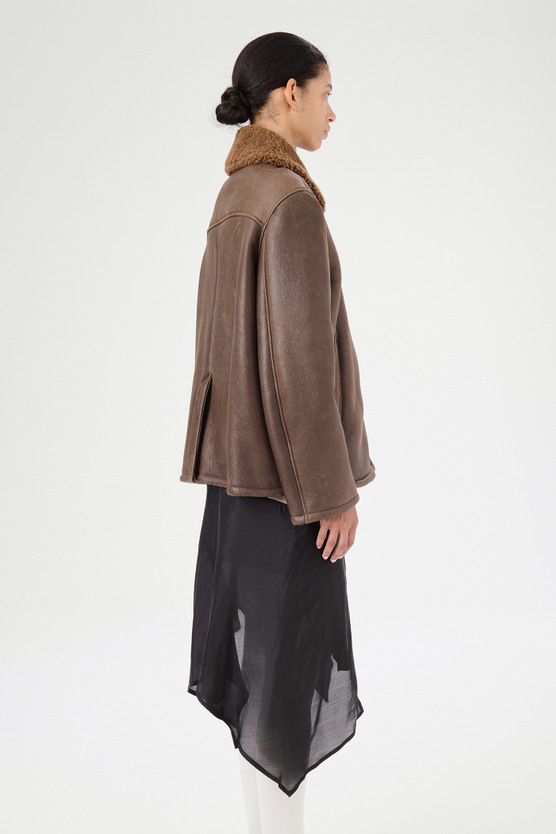 Our Legacy - Alaska Jacket Rustic Grain Brown Shearling