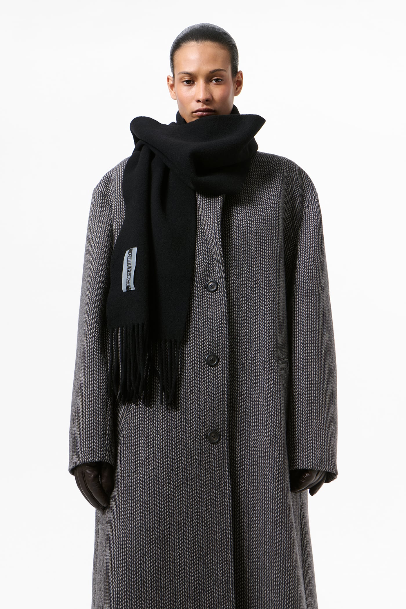 Our Legacy - Estate Scarf Black Double Wool