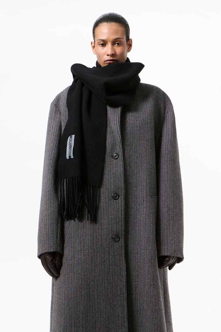 Our Legacy - Estate Scarf Black Double Wool