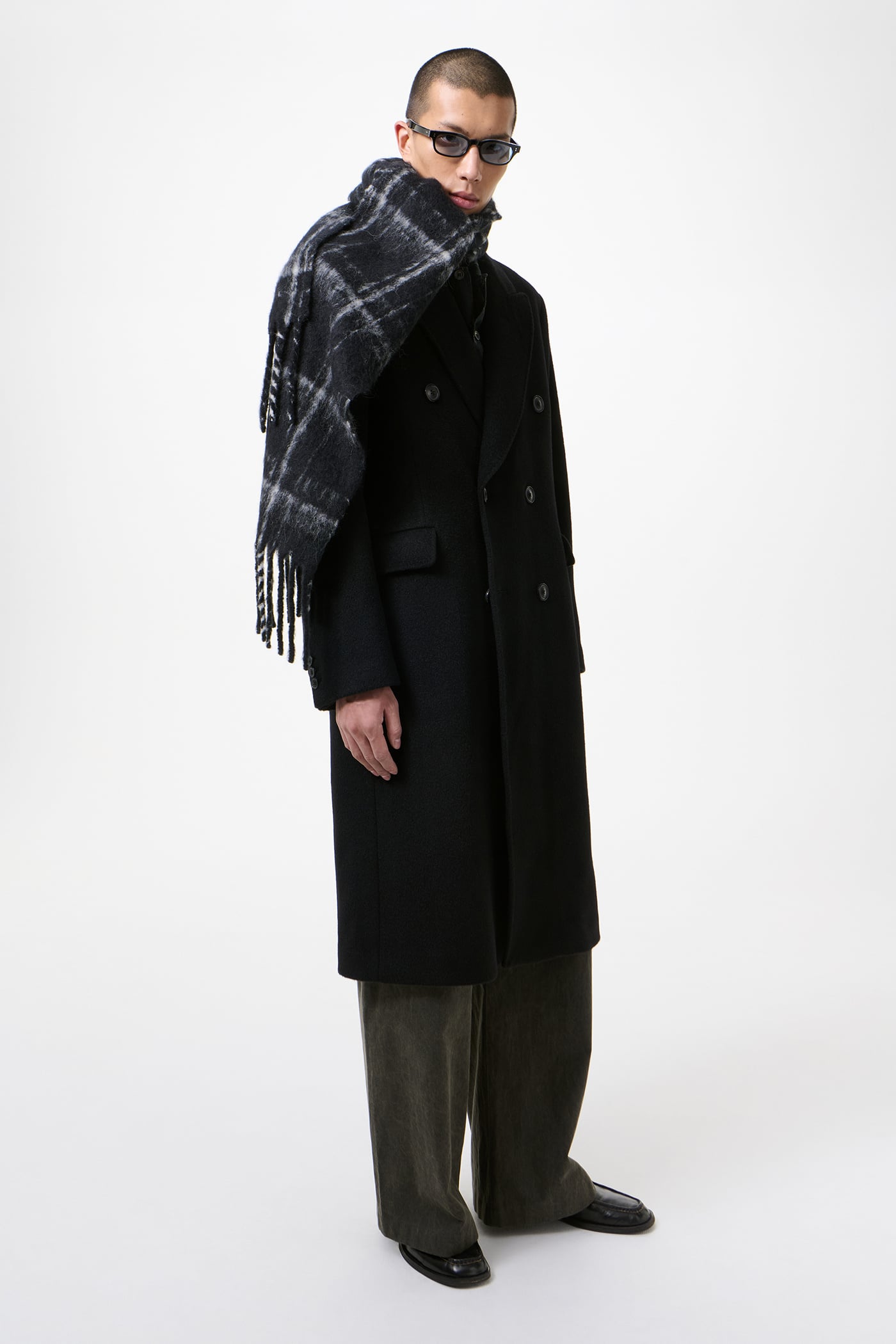 Our Legacy - Estate Scarf Black Fuzzy Alpaca