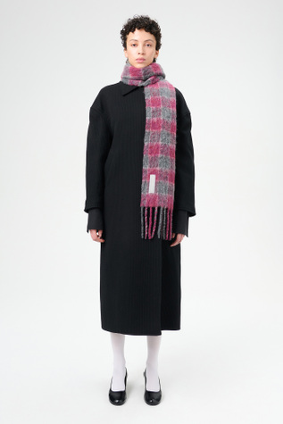 OUR LEGACY PAST SCARF GINGHAM ポーカーズ Our Legacy - Past Scarf Black Destructive Gingham