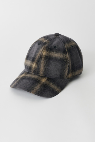 Ballcap Oyster Check Hairy Flannel