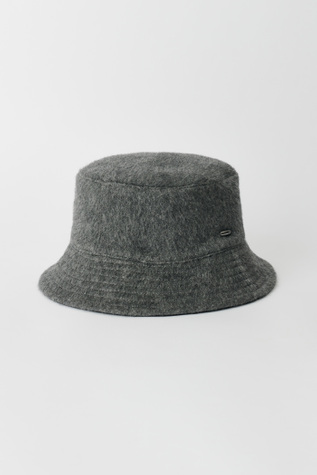Bucket Hat Island Grey Hairy Mohair