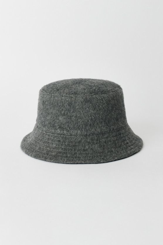 Our Legacy - Bucket Hat Island Grey Hairy Mohair display picture 1