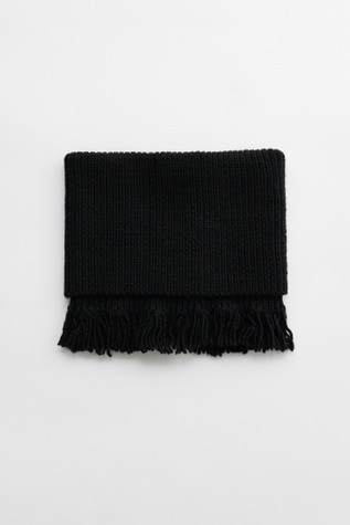 Our Legacy - Funnel Snood Black Fisherman Wool