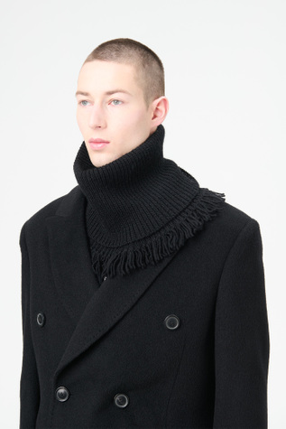 OUR LEGACY A4248FB FUNNEL SNOOD ブラック Our Legacy - Funnel Snood Black Fisherman Wool