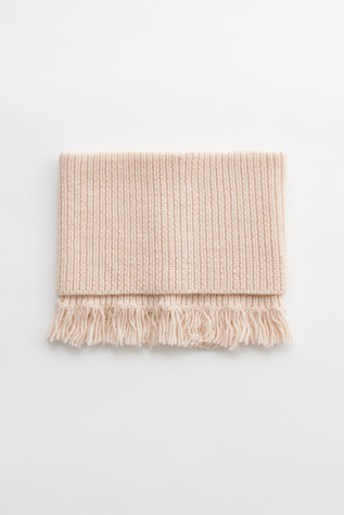 Funnel Snood Delicate Pink Fisherman Wool