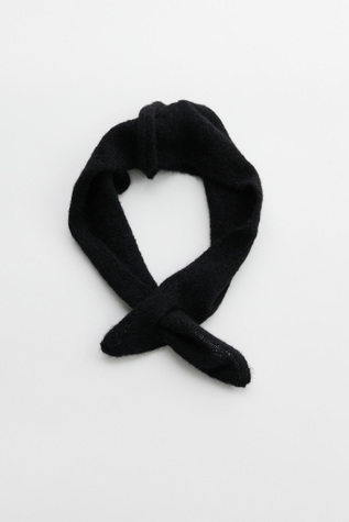 小物 OUR LEGACY MINIATURE SCARF 25SS Our Legacy - Miniature Scarf Black Fuzzy Alpaca