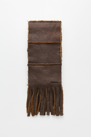 Our Legacy - Shearling Scarf Rustic Grain Brown Shearling
