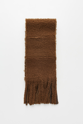 Our Legacy - Shearling Scarf Rustic Grain Brown Shearling