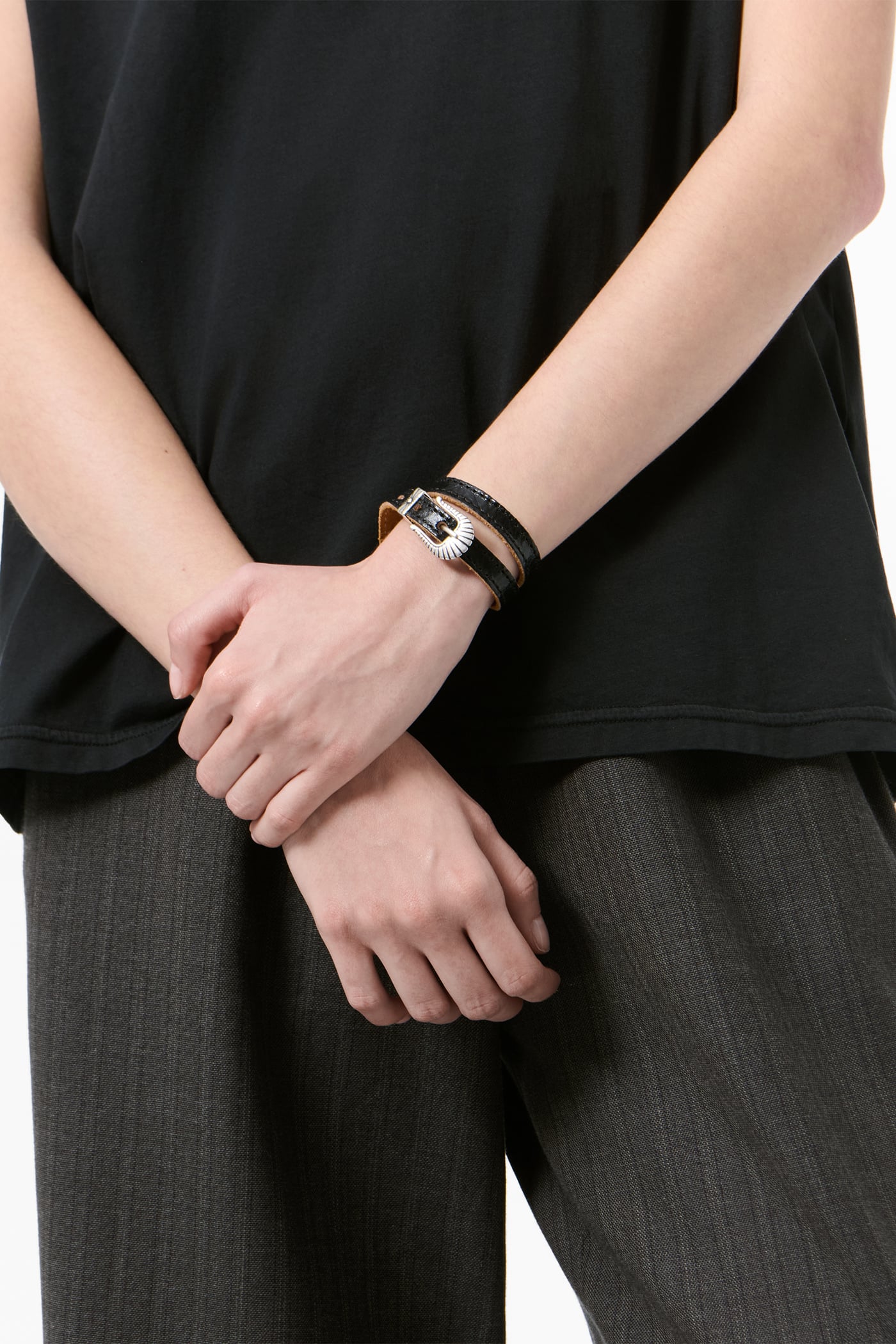 Our Legacy - Cowboy Wrap Around Deep Black Leather
