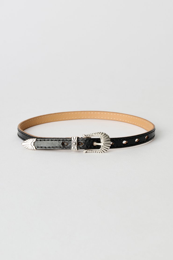 Our Legacy - No Time Watch Sterling Silver Black Strap