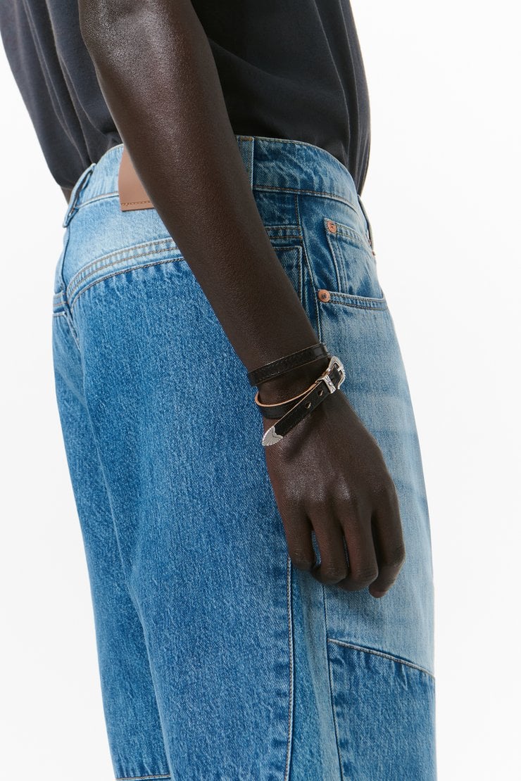 Our Legacy - Spine Bracelet Black Chromexcel Leather