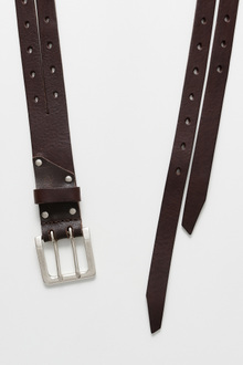 our legacy split belt ダークブラウン Our Legacy - Split Belt Oily Brown Leather