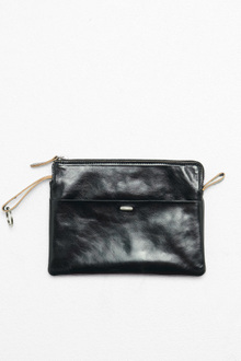 Our Legacy - Supporter Organizer True Dye Black Leather