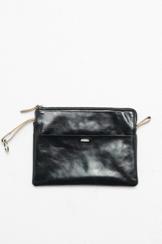 Supporter Organizer True Dye Black Leather