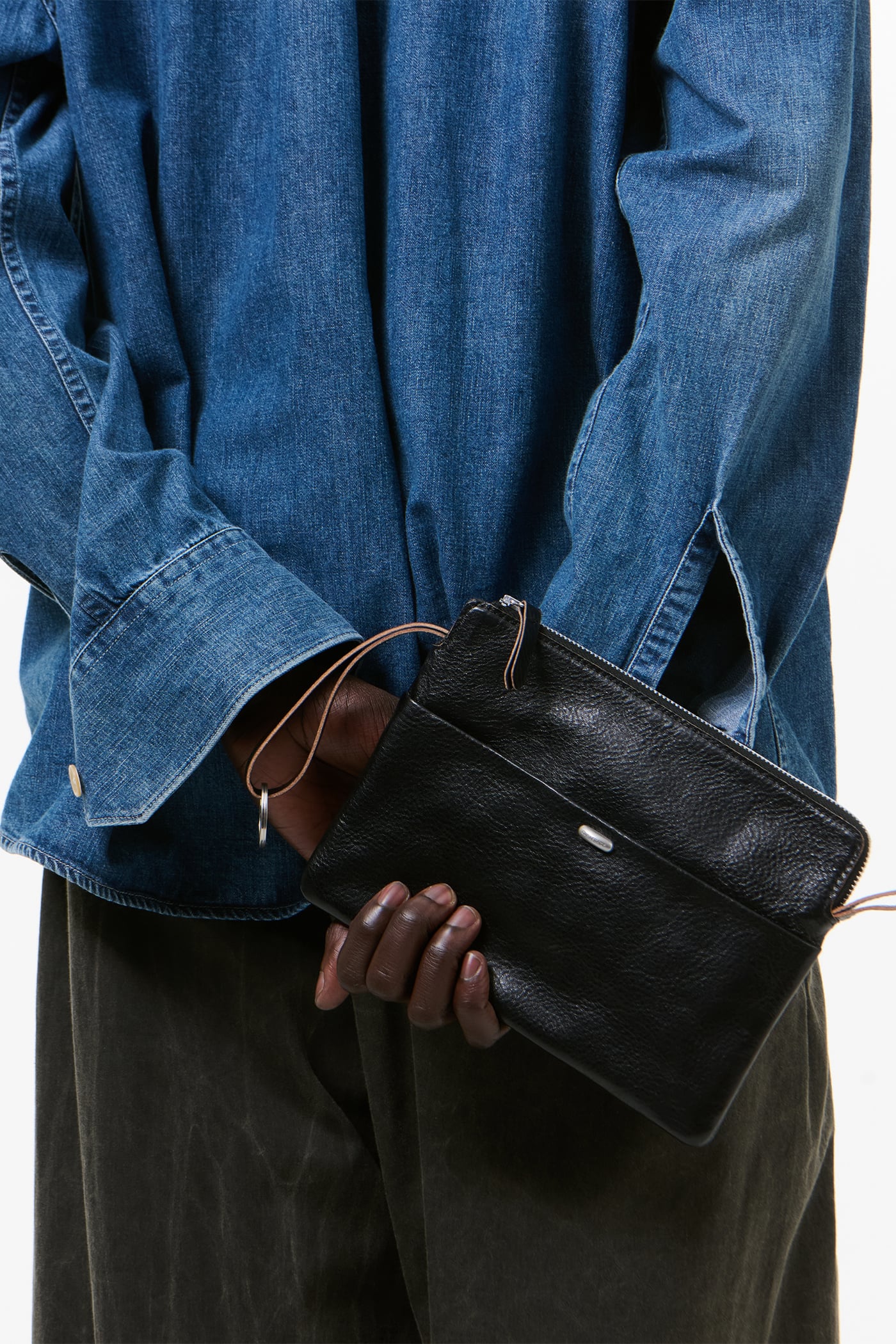 Our Legacy - Supporter Organizer True Dye Black Leather