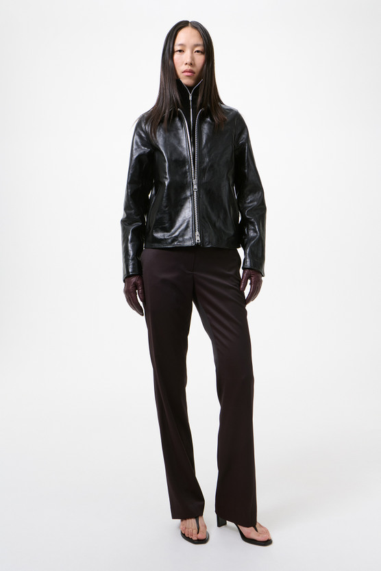 Our Legacy - Mini Jacket Top Dyed Black Leather