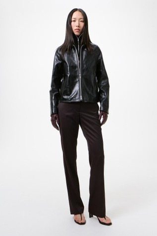 Our Legacy - Mini Jacket Top Dyed Black Leather