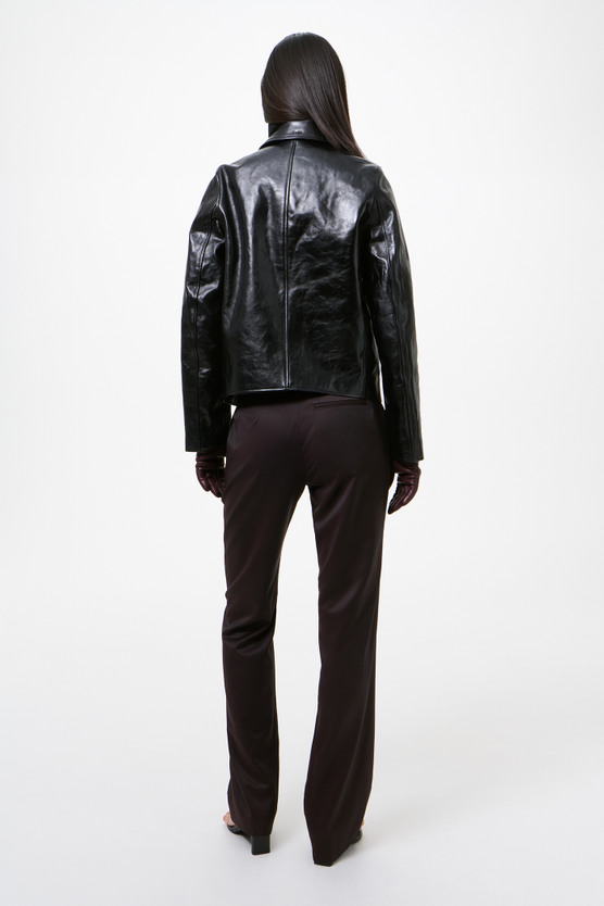 Our Legacy - Mini Jacket Top Dyed Black Leather