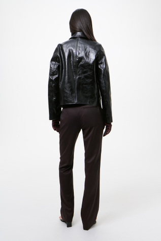 Our Legacy - Mini Jacket Top Dyed Black Leather