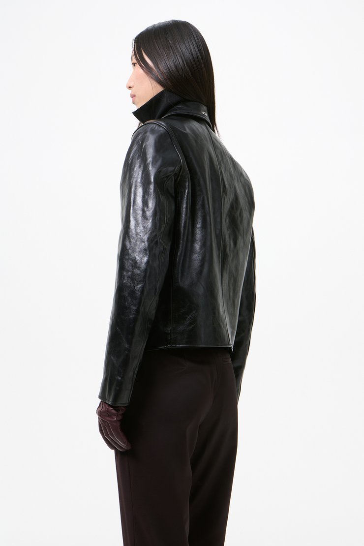 Our Legacy - Mini Jacket Top Dyed Black Leather