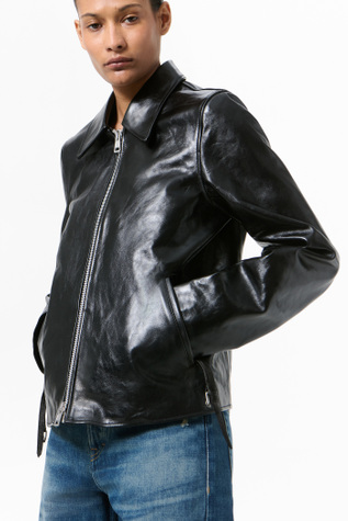 Our Legacy - Mini Jacket Top Dyed Black Leather