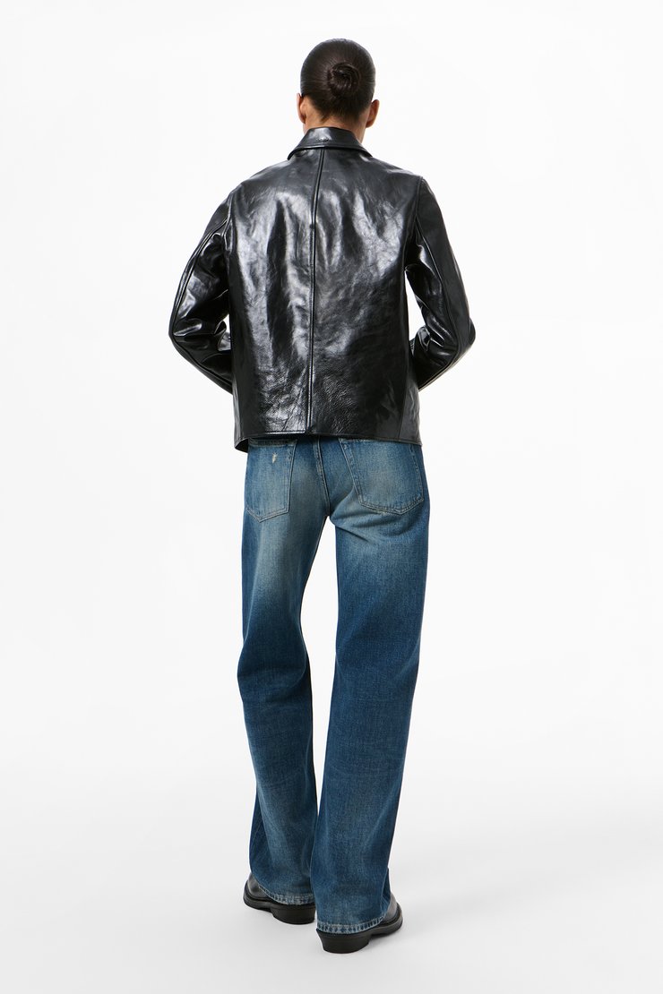 Our Legacy - Mini Jacket - Top Dyed Black Leather