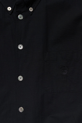 Our Legacy - Borrowed BD Shortsleeve Black Clean Seersucker